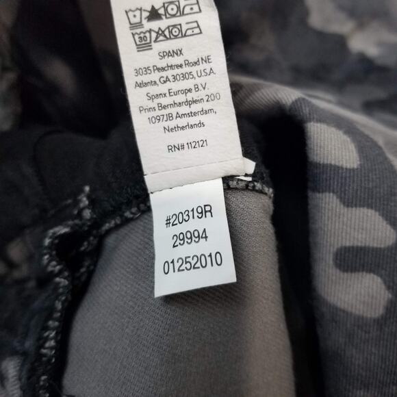Spanx Pants Womens 3X Gray Camo Joggers Elastic Waist Stretch Pockets 20319R - Picture 5 of 12